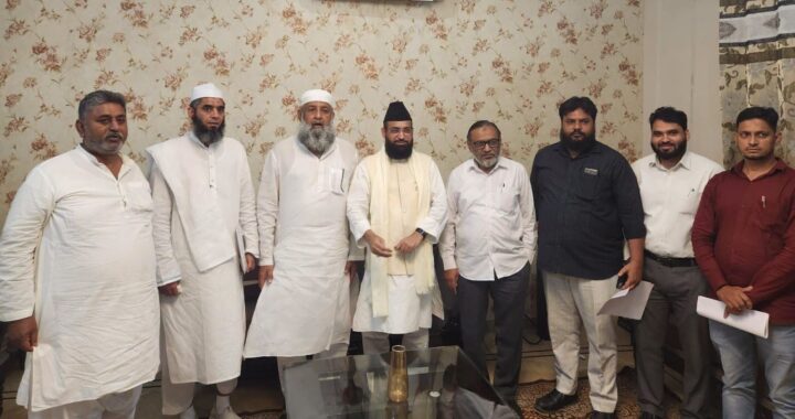 آل انڈیا مسلم پرسنل لا بورڈ کے وفد کا سکریٹری بورڈ مولانا ڈاکٹر یسین علی عثمانی بدایونی کی قیادت میں سہارنپور کا دورہ